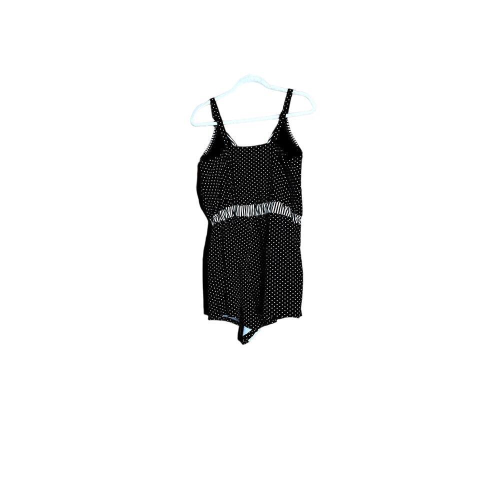 Cacique one-piece size 18 swimsuit black white no underwire - Picture 4 of 7